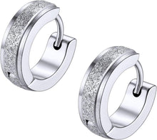 Huggie Ohrringe Edelstahl vergoldet 9mm Creolen Gotik Punk Rock