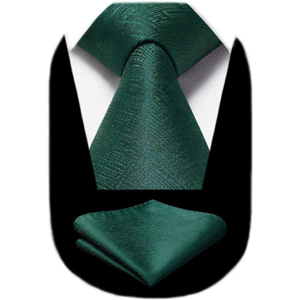 Krawatten-Set Herren Grün mit Einstecktuch – Elegant & Formal