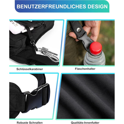 Motorrad Beintasche – Verstellbare Bauchtasche für Outdoor & Sport