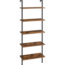 DIY 5-stöckiges Bücherregal aus Spanplatten in Dunkelbraun