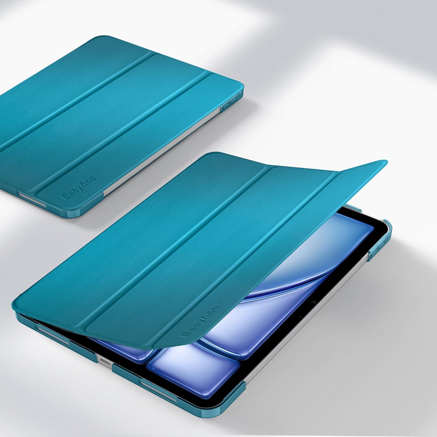 EasyAcc iPad Air M2 11 Zoll Hülle Pfauenblau