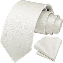 Elegante Krawatte mit Einstecktuch Set Herren Hochzeit