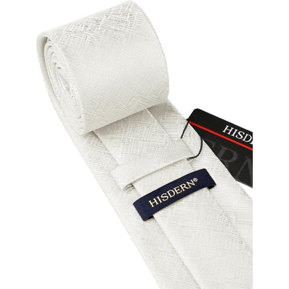 Elegante Krawatte mit Einstecktuch Set Herren Hochzeit