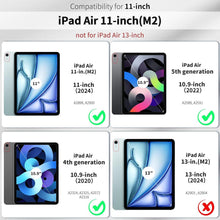 Schutzhülle für iPad Air M2 11 Zoll & Air 5 2022, Grün