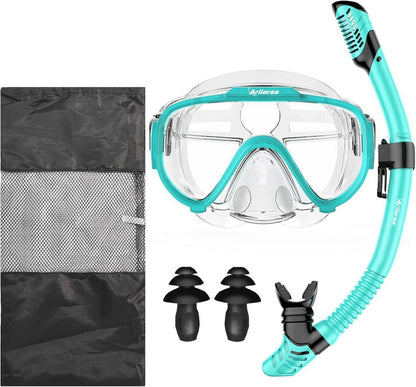 Schnorchelset Erwachsene Anti-Fog Taucherbrille Trocken Schnorchel
