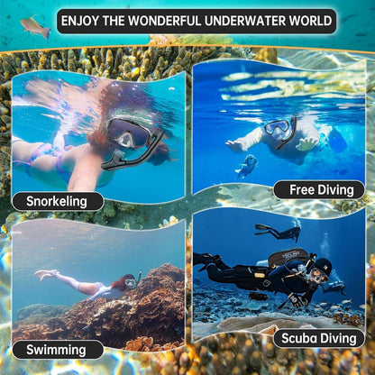 Arlierss Schnorchelset Erwachsene mit Anti-Fog Taucherbrille