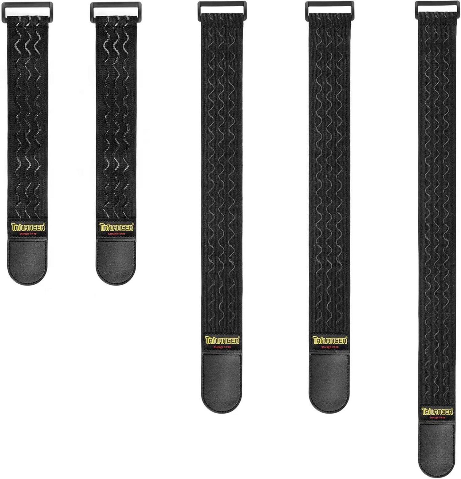 Elastische Klettverschluss-Gurte für die Organisation, 5er Set