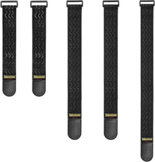 Elastische Klettverschluss-Gurte für die Organisation, 5er Set