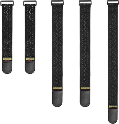 Elastische Klettverschluss-Gurte für die Organisation, 5er Set