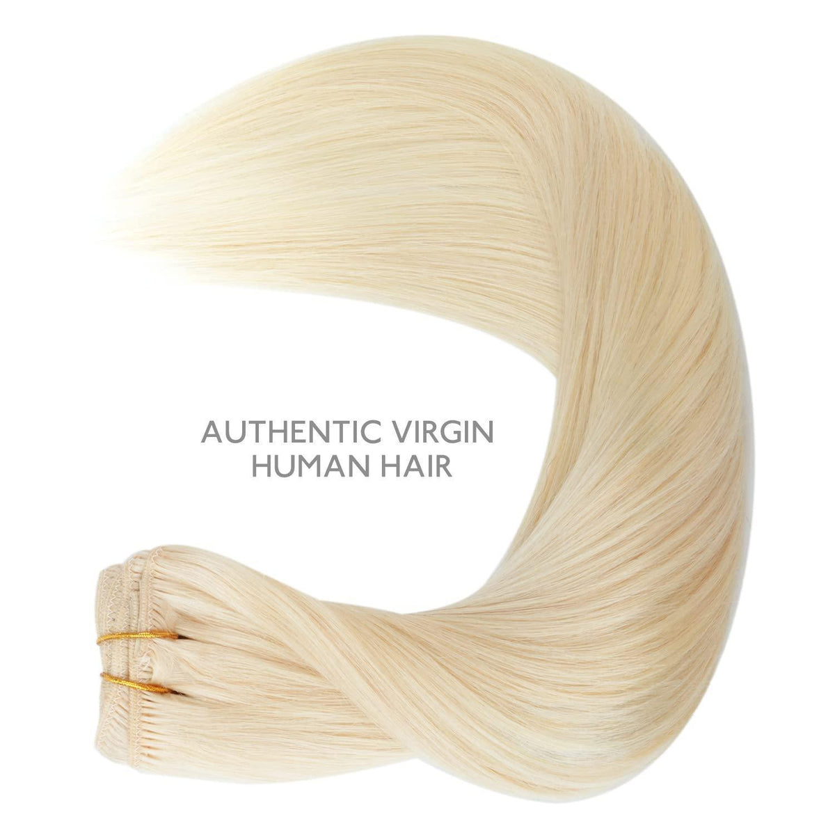 Echthaar Clip-in Extensions Platinblond 50cm - 70g