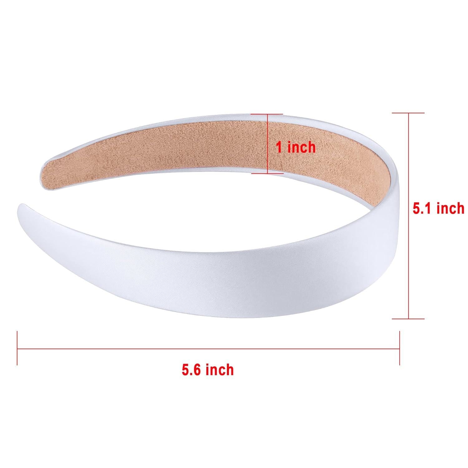 12 x Satin Haarreifen 1 Inch Breit Damen Mädchen