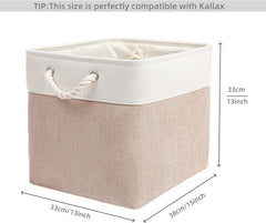 Mangata Aufbewahrungsbox 33x38x33cm Stoff Würfel Schrank Regal Kleidung Helles