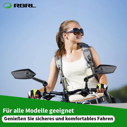 RBRL-HD Fahrradrückspiegel verstellbar E-Bike Universal Lenkermodell