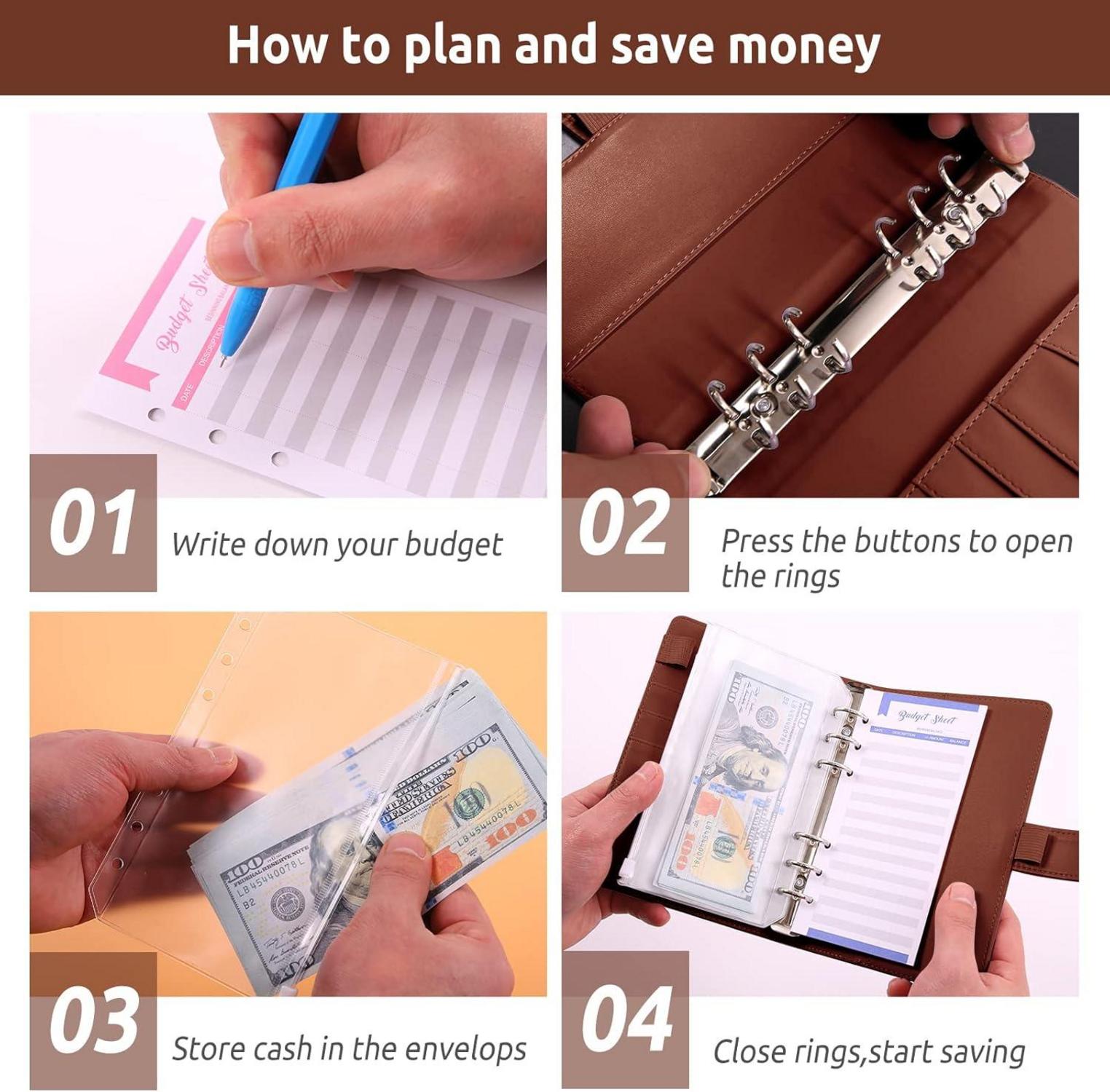 Budget Planner Geldumschläge A6 Sparbuch Geld Organizer