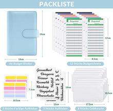 Budget Planner Geldumschläge A6 Organizer Sparmappe