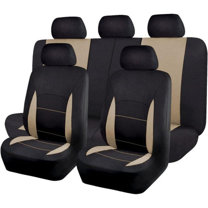 Autositzbezüge Komplettset Universal Beige Schwarz