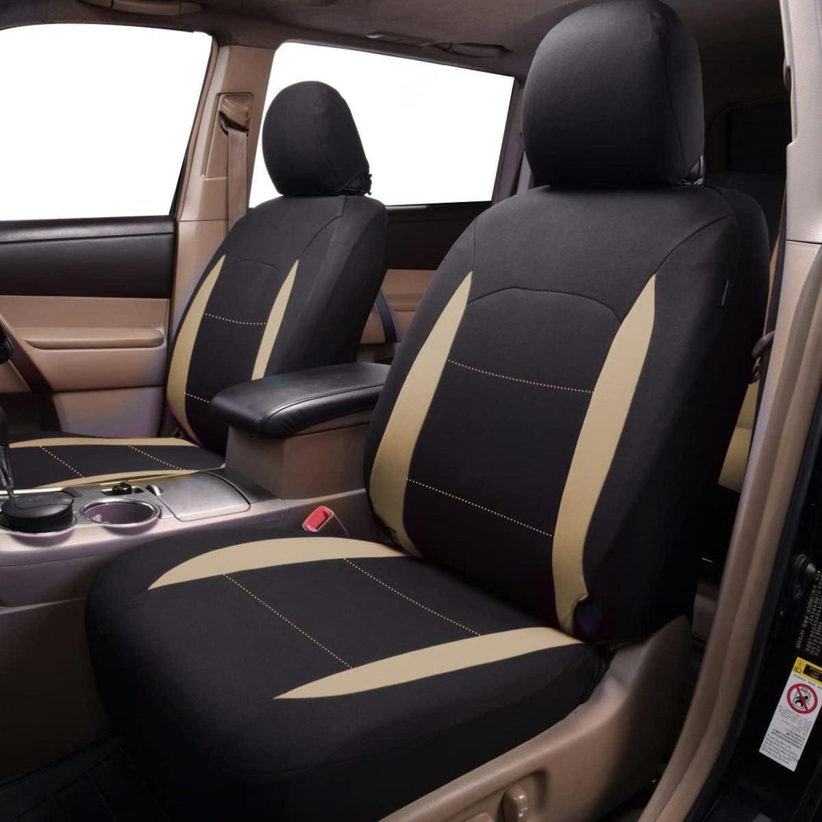 Autositzbezüge Komplettset Universal Beige Schwarz