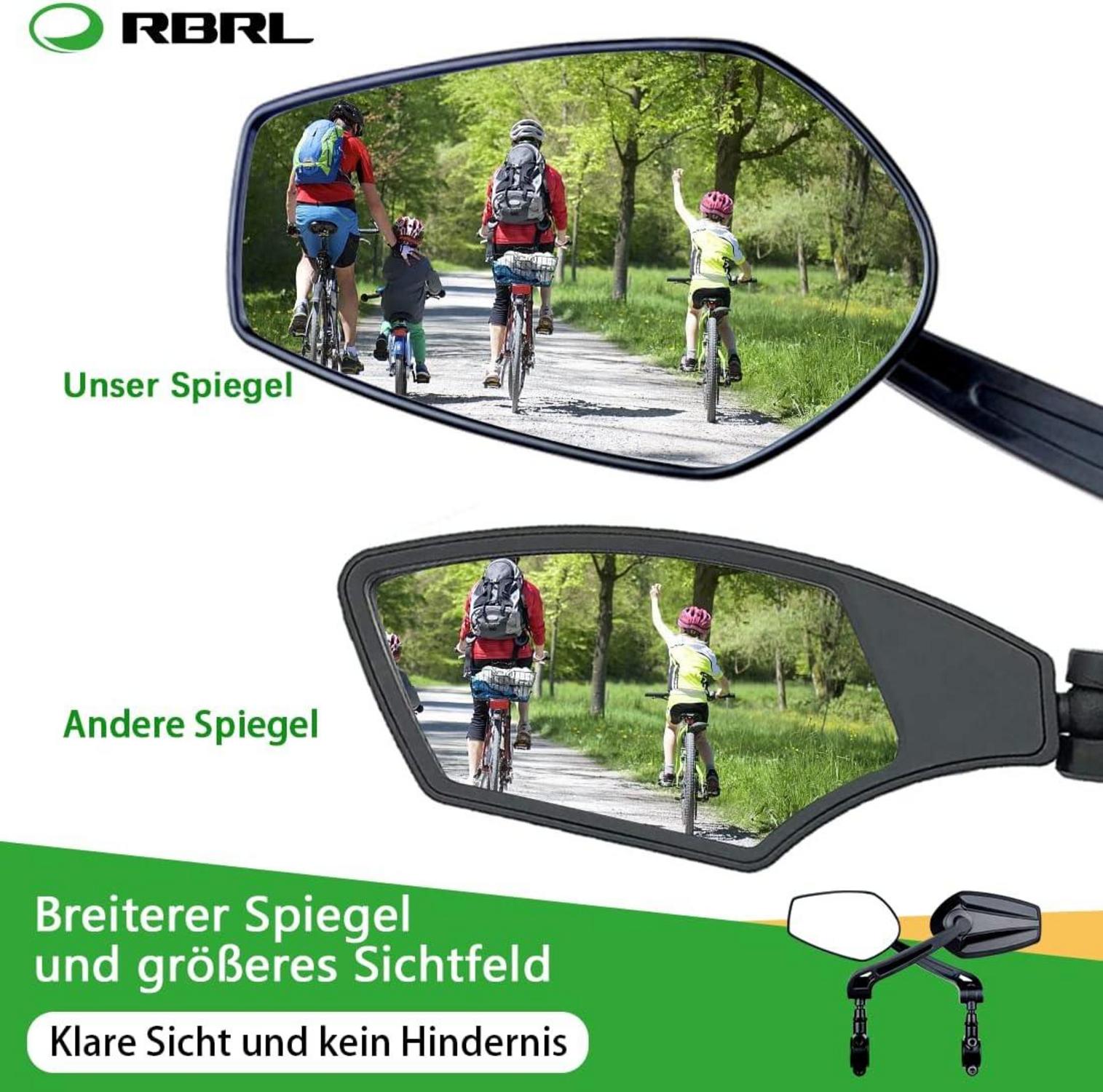 Fahrrad Rückspiegel 360° verstellbar Lenkerspiegel Rennrad Mountainbike