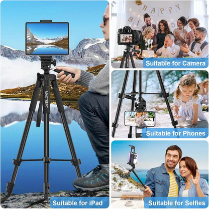 Handy Stativ 2024 Upgrade 165cm Kamera für Smartphone iPad