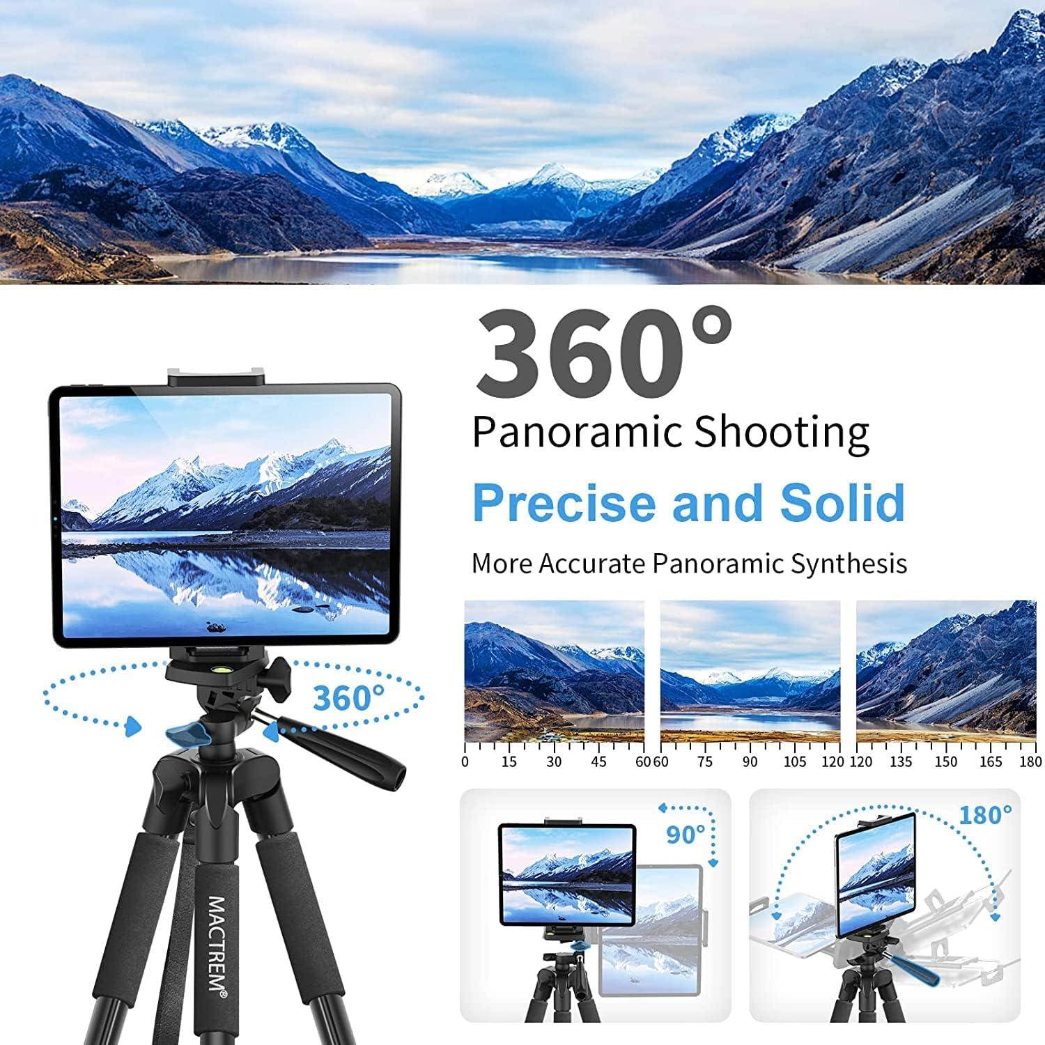 Handy Stativ 165cm Kamera Tripod für Smartphone iPad Gopro Schwarz