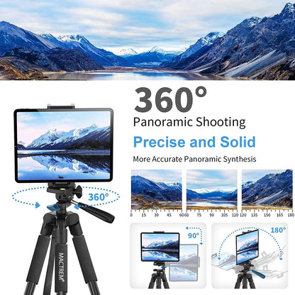 Handy Stativ 165cm Kamera Tripod für Smartphone iPad Gopro Schwarz
