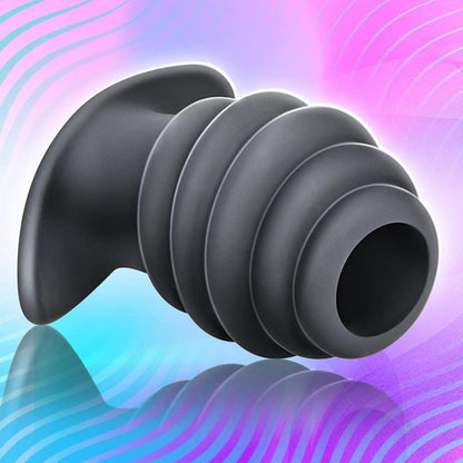 Analplug Silikon Faden Butt Plug Set Schwarz 3 Größen
