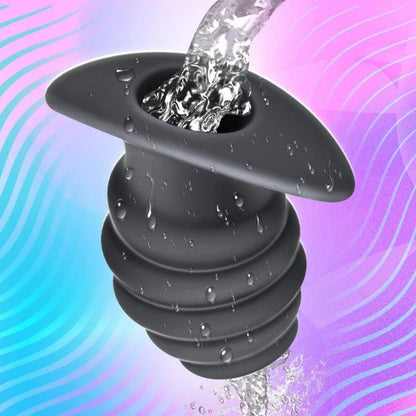 Silikon Faden Analplug Set für Männer und Frauen - Schwarz