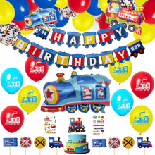 Zug Geburtstag Party Set Dekorationen Eisenbahnballons Girlande Banner