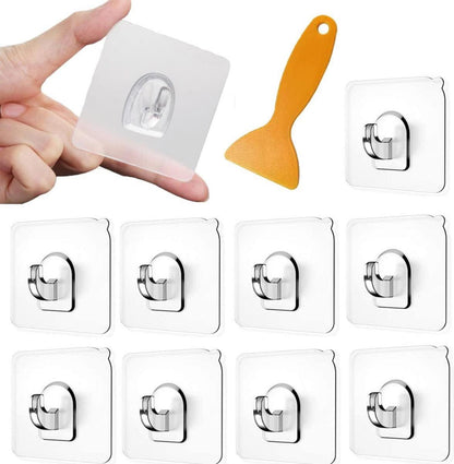 Transparente Selbstklebehaken Multifunktionale Wandhaken 24er Set