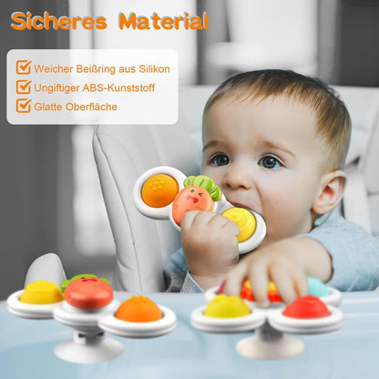 ECHOCUBE Saugnapf Spinner Spielzeug Set - 3 Stück