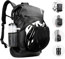 Multifunktionale Fahrradtasche wasserdicht 22-25L Schwarz