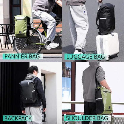 Fahrradtasche 3-in-1 Wasserdicht Gepäckträger Rucksack