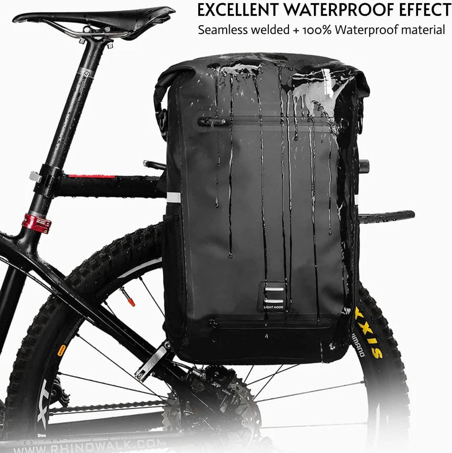 Wasserdichte Fahrradtasche 3-in-1 Gepäckträger 22-25L Rucksack
