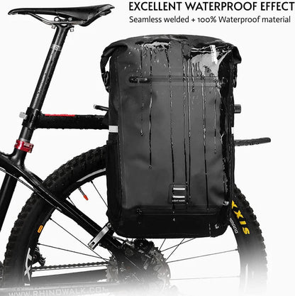 Wasserdichte Fahrradtasche 3-in-1 Gepäckträger 22-25L Rucksack