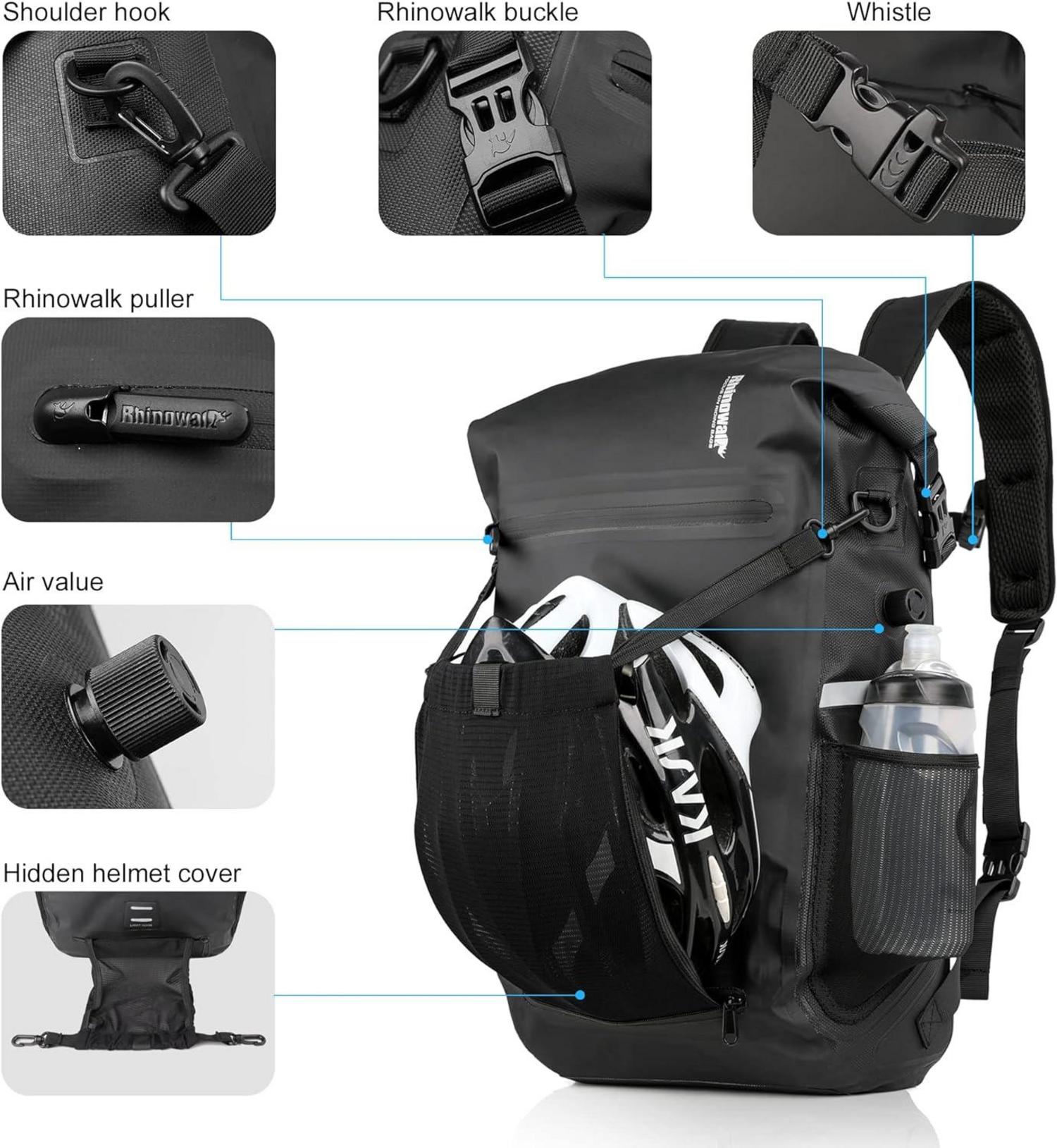 3-in-1 Multifunktional Wasserdichte Fahrradtasche Gepäckträger 22-25L