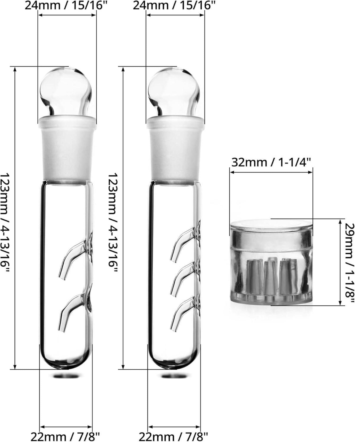3er Set Planarienfalle Glas Acryl 2 Loch 3 Loch 8 Löcher Aquarium Trap