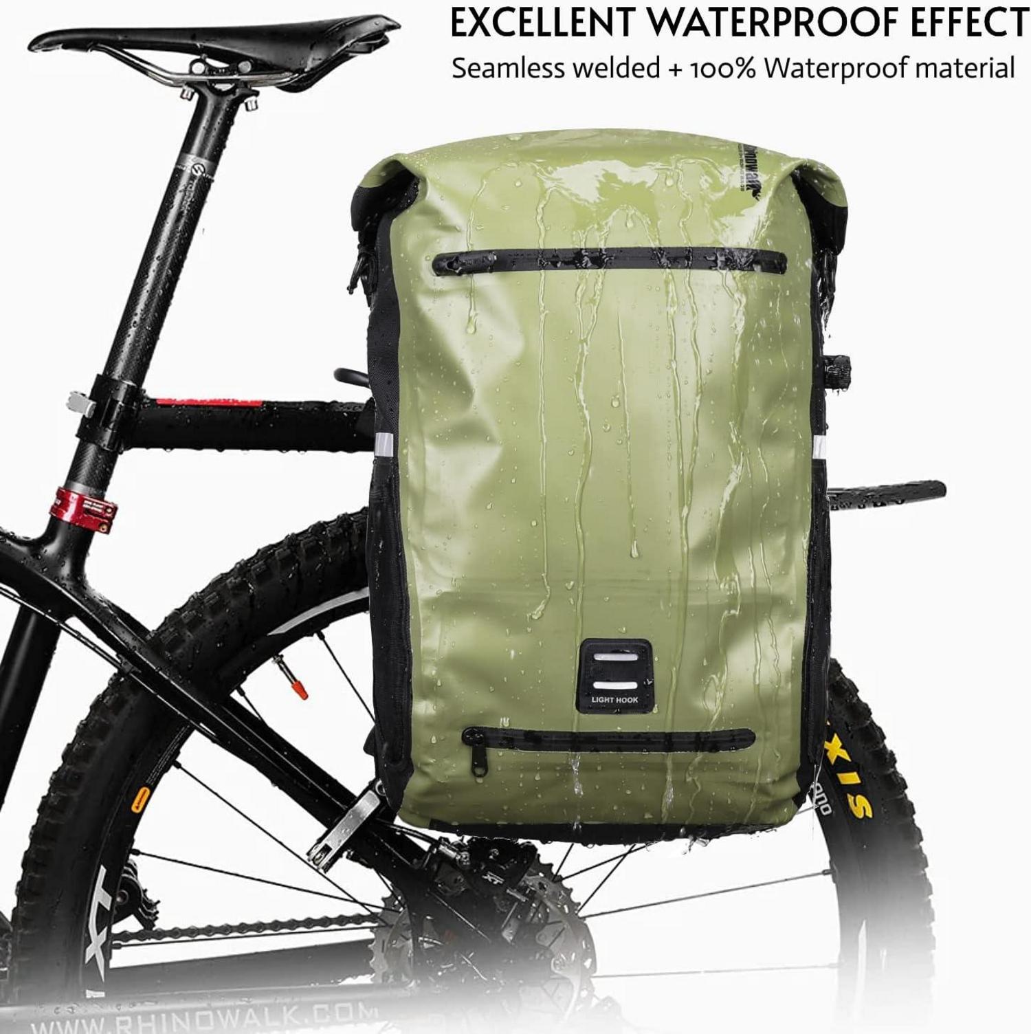 Fahrradtasche Gepäckträger Wasserdicht 22-25L Multifunktion Grün