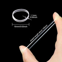 1000 Stück Mini Transparente Elastische Haargummis Mädchen