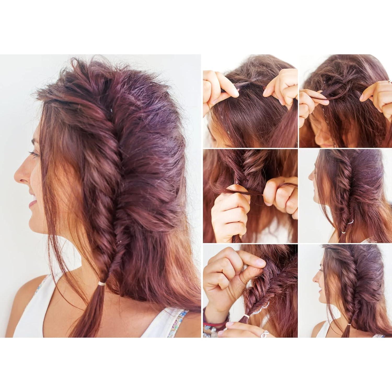 Haargummi 1000 Stück Mini Transparente Elastische Haargummis Mädchen
