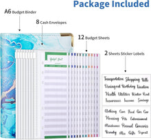 Budget Binder A6 Marmor PU Leder Geld Organizer Planer