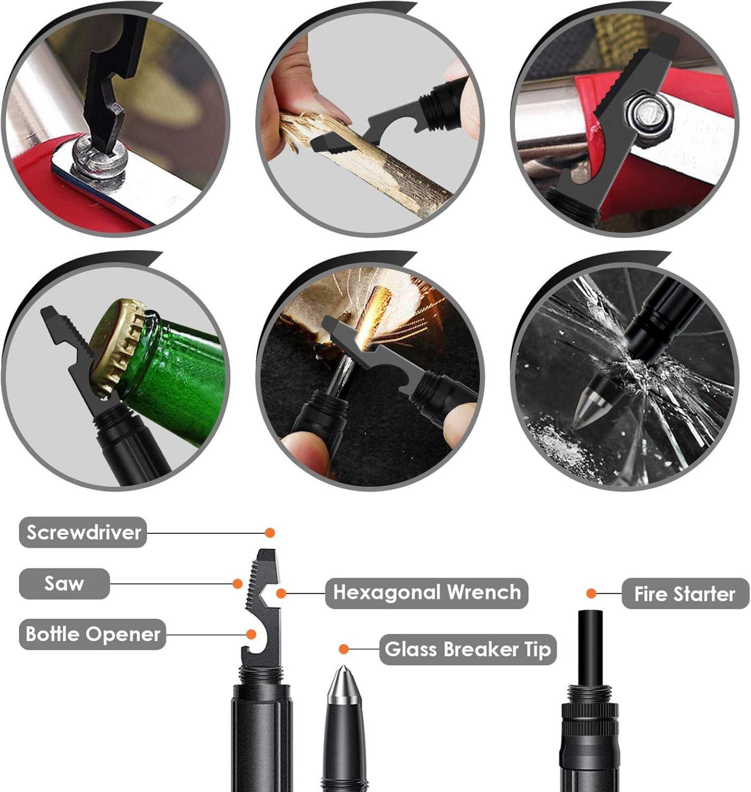 BIIB Multitool Tactical Pen 8 IN 1 Geschenke für Männer