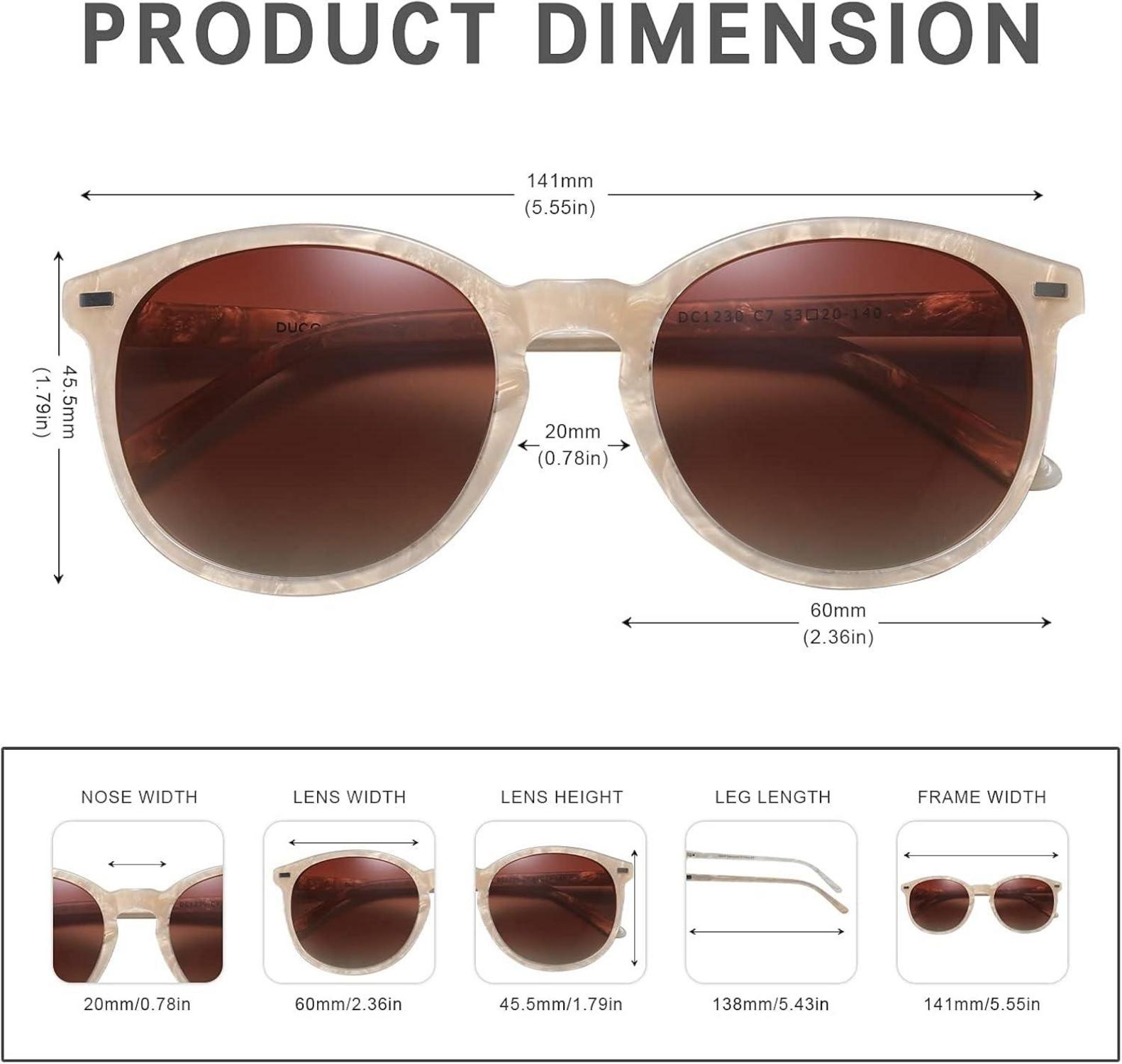 Polarisierte Retro Sonnenbrille UV400 Schutz Vintage Damen