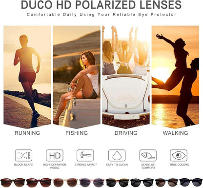 Retro Polarisierte Damen Sonnenbrille Vintage UV400 Schutz Beige