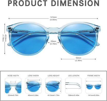 Polarisierte Retro Sonnenbrille Damen UV400 Schutz Vintage