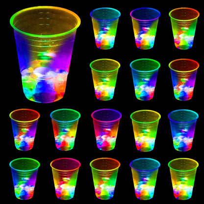 24er Sets 16Oz LED Plastikbecher für