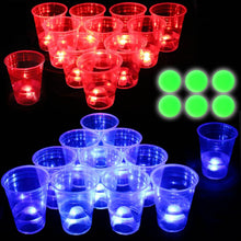 22-teiliges Leuchtende Party Spiel Plastikbecher Set Neon Geburtstag