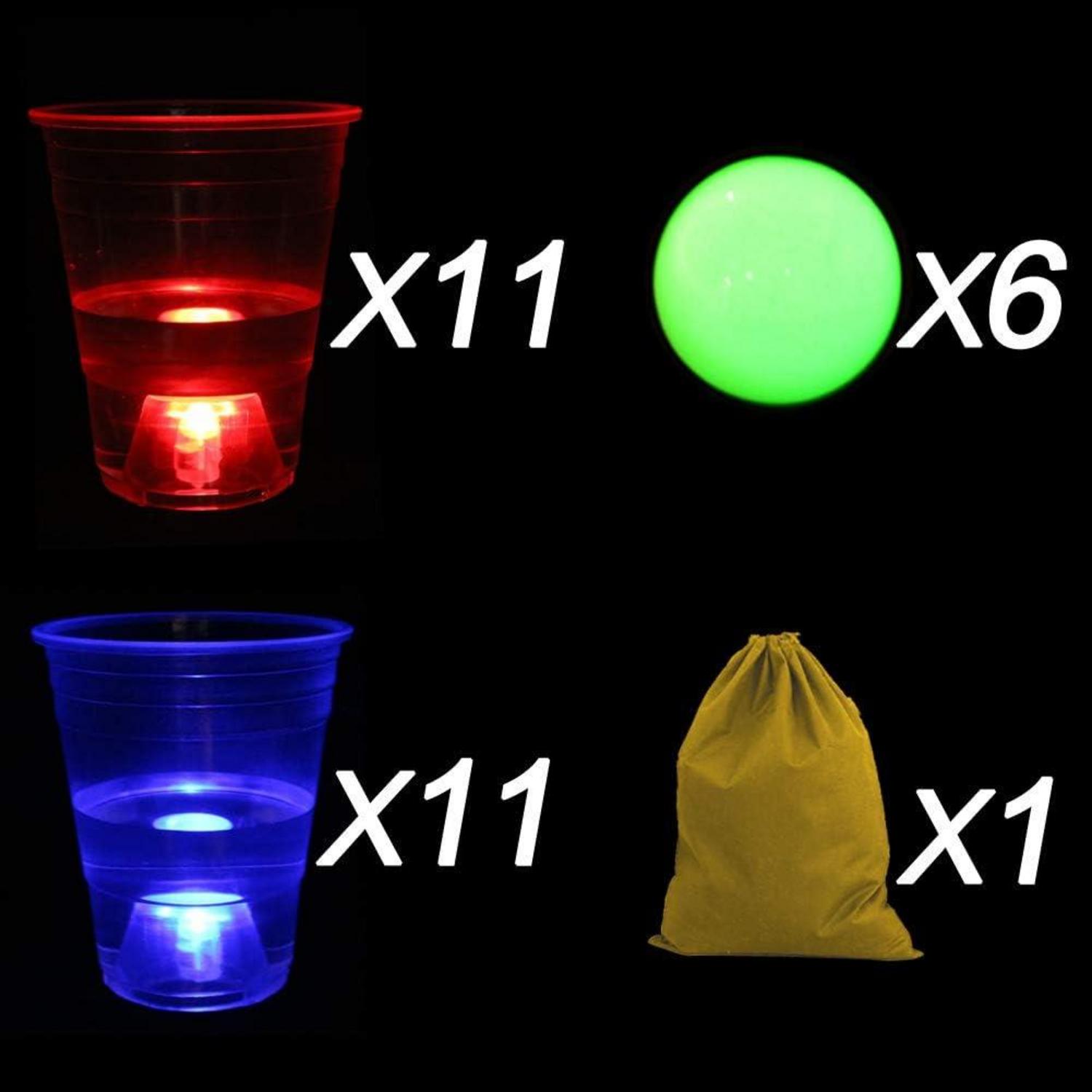 meishuneu 22 Stück Leuchtende Partybecher Neon Hochzeit Festivals