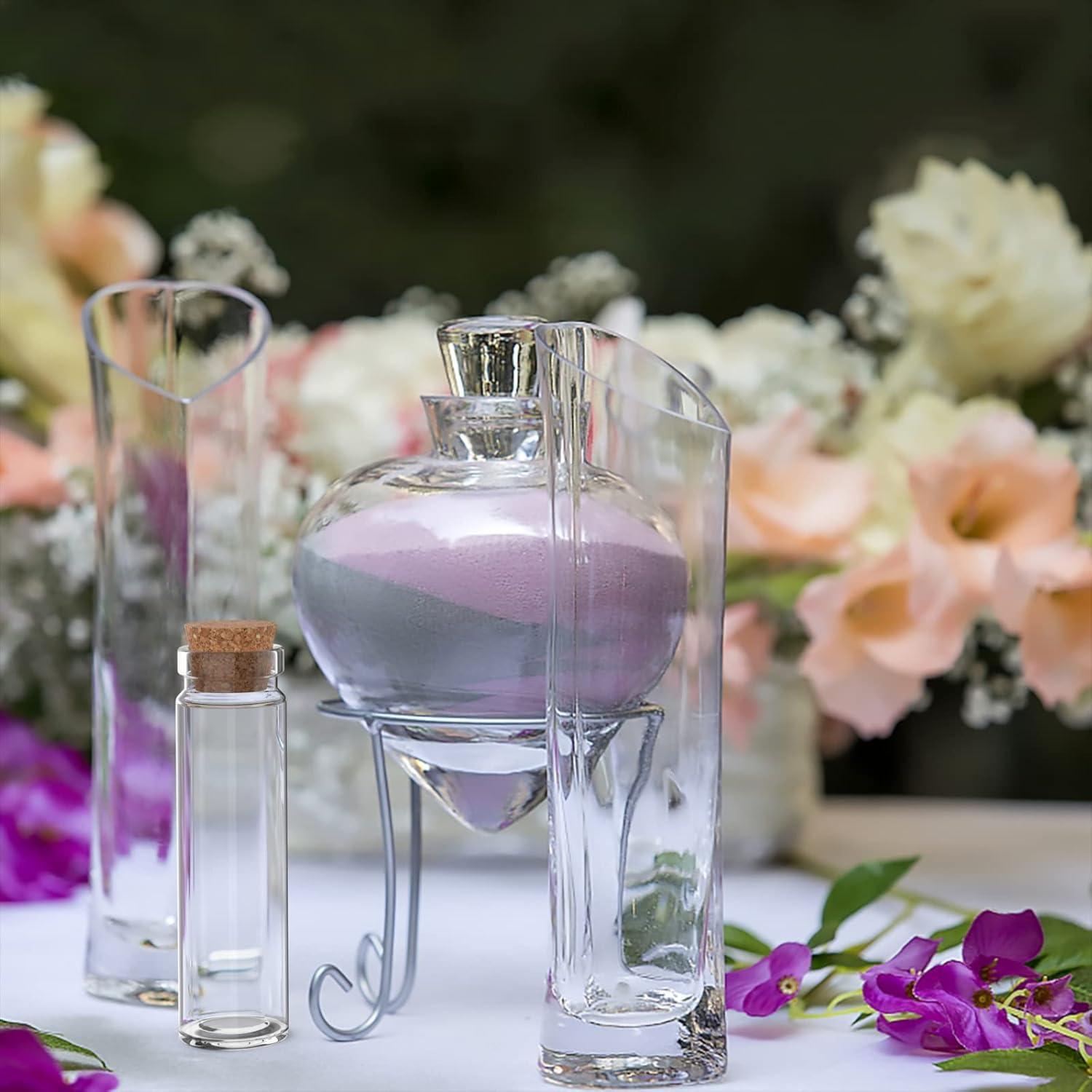 40x Reagenzglas Korken 20ml Mini Glasflaschen Gewürzgläser Deko