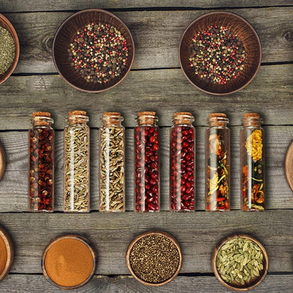 40x 20ml Mini Glasflaschen Korken Gewürzgläser Hochzeit Deko