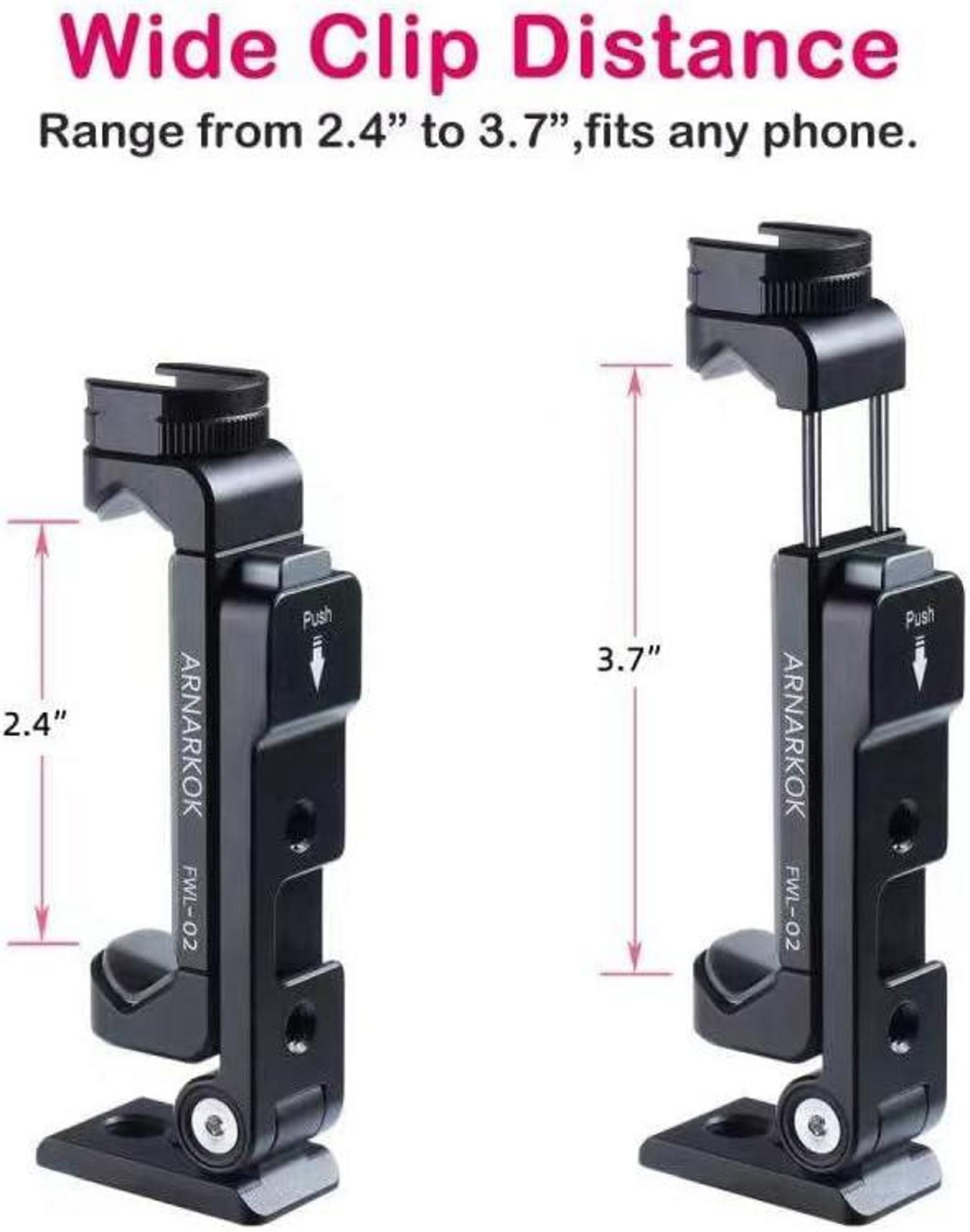 Metall Handy-Stativhalterung mit Kaltschuh, kompatibel mit